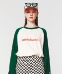 메인부스(MAINBOOTH) Original Mini Logo Raglan T-shirt(GREEN) - 30,100 | 무신사 스토어