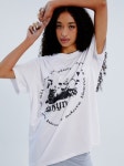 와이낫어스(WHYNOTUS) oversized kitten paradise tee - white - 44,100 | 무신사 스토어
