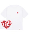 그레이버(GRAVER) [UNISEX]스몰 라이프 로고하트 스마일 반팔티_화이트 - 32,100 | 무신사 스토어