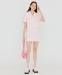룩캐스트(LOOKAST) 핑크 조이 썸머 트위드 자켓 셋업 / PINK ZOE SUMMER TWEED JACKET SET UP - 사이즈 & 후기 | 무신사