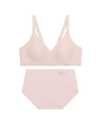 엘르이너웨어(ELLE INNERWEAR) 퓨징 쉐이핑 젤리 핑크 브라 팬티 세트 - 사이즈 & 후기 | 무신사