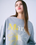 마르디 메크르디(MARDI MERCREDI) SWEATSHIRT FLOWERMARDI_GREY YELLOW [FABRIKPOTTERY] - 사이즈 & 후기 | 무신사