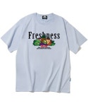 트립션(TRIPSHION) FRESHNESS FRUITS & VEGE GRAPHIC 티셔츠 - 퍼플 - 사이즈 & 후기 | 무신사
