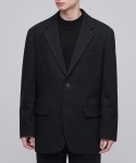 무신사 스탠다드(MUSINSA STANDARD) 울 플란넬 오버사이즈 블레이저 [차콜 그레이] - 90,935 | 무신사 스토어