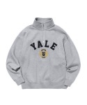 예일(YALE) FELT EMBLEM LOGO HALF ZIP UP GRAY - 사이즈 & 후기 | 무신사