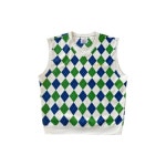 칠스포츠클럽(CHILL SPORTS CLUB) 클래식 실드로고 베스트 네이비/그린 아가일 - 사이즈 & 후기 | 무신사