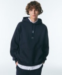 시티브리즈(CITY BREEZE) [22CW] 로고 포인트 오버핏 기모 후드 스웻셔츠_NAVY - 53,550 | 무신사 스토어