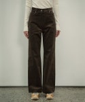 시야쥬(SIYAZU) SIPT7056 high waist corduroy pants_Charcoal brown... SIPT7056  high waist corduroy pants_Charcoal brown - 사이즈... 