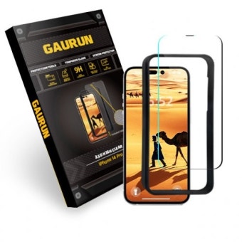 가우런(GAURUN) 아이폰14 프로 2.5D 하이클리어 넷 강화유리 액정보호필름 1매 P0000GZC - 후기 | 무신사