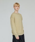 더니트컴퍼니(THEKNITCOMPANY) 22FW 알파카 라인 투톤니트 [그린] - 사이즈 & 후기 | 무신사