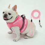 리얼펫(REALPET) 스포츠 숏패딩 하네스 + 리드줄 set (핑크) - 후기 | 무신사