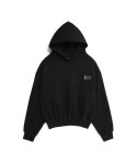 일레딧(ILLEDIT) BASIC LABEL CROP HOOD BLACK - 사이즈 & 후기 | 무신사