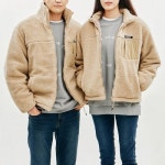 제이엠비이(JMBE) 공용) 보아플리스 배색 하이넥 패딩 집업_AL4WIZ843-BE - 사이즈 & 후기 | 무신사