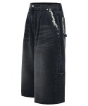 이에스씨 스튜디오(ESC STUDIO) washing denim culotte pants (black) size1/size2 - 사이즈 & 후기 | 무신사