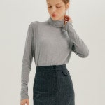 제너럴아이디어(GENERALIDEA) 소프트 이지 터틀넥 티셔츠 [GREY] / W22W05206 - 22,000 | 무신사 스토어
