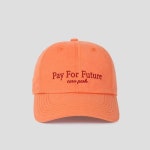 루킹포유(LOOKING4U) 온더모먼트 PAY FOR FUTURE 워싱 볼캡 C2 오렌지 - 39,000 | 무신사 스토어