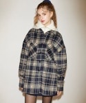 살롱 드 욘(SALON DE YOHN) Check Wool Shirt_ Navy - 사이즈 & 후기 | 무신사
