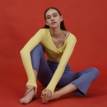 데비웨어(DEVIWEAR) 여성 요가복 DEVI-T0041-레몬 필라테스 커브 랩 크롭티 - 19,000 | 무신사 스토어