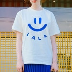 라라(LALA) Front lalasmile T-shirt [White] - 58,000 | 무신사 스토어