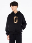 고스트리퍼블릭 주니어(GHOST REPUBLIC JUNIOR) 후로킹 G 로고 주니어 오버핏 후드 티셔츠 블랙 JHT-J463 - 사이즈 & 후기 | 무신사