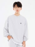 고스트리퍼블릭 주니어(GHOST REPUBLIC JUNIOR) 절개 스트링 주니어 오버핏 우븐 맨투맨 그레이 JMT-J1119 - 38,000 | 무신사 스토어