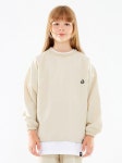 고스트리퍼블릭 주니어(GHOST REPUBLIC JUNIOR) 절개 스트링 주니어 오버핏 우븐 맨투맨 베이지 JMT-J1119 - 38,000 | 무신사 스토어