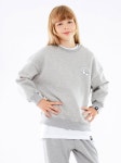 고스트리퍼블릭 주니어(GHOST REPUBLIC JUNIOR) 고스트 고트 주니어 오버핏 맨투맨 티셔츠 그레이 JMT-J1126 - 35,000 | 무신사 스토어