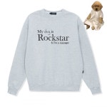 조거쉬(JOEGUSH) My dog is Rockstar Sweatshirts (Melange Grey) - 사이즈 & 후기 | 무신사