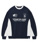 비전스트릿웨어(VISION STREETWEAR) VSW Football Crewneck Navy - 사이즈 & 후기 | 무신사