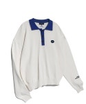 예일(YALE) [YALE x NICEWEATHER] BOUCLE PK CREWNECK IVORY - 80,100 | 무신사 스토어