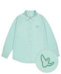 와릿이즌(WHATITISNT) [23SS] ANGEL WAPPEN SHIRT STRIPE GRAY - 사이즈 & 후기 | 무신사