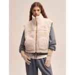 샌드 사운드(SAND SOUND) Sherpa Fleece Crop Vest - Ivory - 사이즈 & 후기 | 무신사