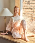 울랄라파자마(ULLALA PAJAMAS) 바이봉봉 7부 투피스 피치 - 사이즈 & 후기 | 무신사