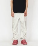 애드오프(ADDOFF) CARGO WIDE FLASH PANTS IVORY - 92,600 | 무신사 스토어