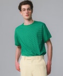 문선(MOONSUN) UNISEX Marine Stripe Ringer T [Green] - 42,400 | 무신사 스토어