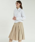 스테이피플(STAYPEOPLE) BELTED PLEAT SKIRT (BEIGE) - 96,600 | 무신사 스토어