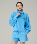 카테고리9(CATEGORY9) HALF ZIP-UP CROPPED SWEAT SHIRT_LIGHT BLUE - 사이즈 & 후기 | 무신사