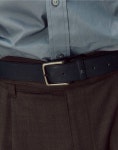닥스 남성 액세서리(DAKS MENS ACCESSORIES) [비조벨트][투톤뉴그레인] 그레이 DD로고 소가죽 비조벨트 DBBE3E053G3 - 사이즈 & 후기... 