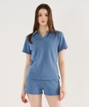 러브포티(LOVEFORTY) COMFY TENNIS T-SHIRT BLUE - 사이즈 & 후기 | 무신사