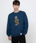그레이버(GRAVER) [UNISEX]블루 비니 도그 페리토 맨투맨_블루그린 - 46,900 | 무신사 스토어