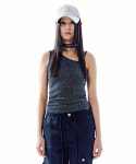 데비어퍼(DEBBY UPPER) FURAI STRING TANK TOP_BLACK - 사이즈 & 후기 | 무신사