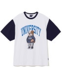 예일(YALE) (23SS) UNIVERSITY DAN TEE WHITE / NAVY - 33,600 | 무신사 스토어