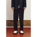 커스텀멜로우(CUSTOMELLOW) [snug] wool stripes wide fit pants (set-up)_CWPAM23444NYD - 사이즈 & 후기 | 무신사