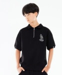 고스트리퍼블릭 주니어(GHOST REPUBLIC JUNIOR) 테니스 백 주니어 터틀넥 오버핏 반팔 티셔츠 JT-J3212_Black - 42,000 | 무신사 스토어