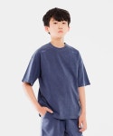 고스트리퍼블릭 주니어(GHOST REPUBLIC JUNIOR) 모노 피그먼트 다잉 주니어 오버핏 반팔티셔츠 JT-J3195_Navy - 36,000 | 무신사 스토어