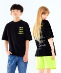 고스트리퍼블릭 주니어(GHOST REPUBLIC JUNIOR) 주니어 밀란 레터링 오버핏 반팔티셔츠 JT-J3165_Black - 사이즈 & 후기 | 무신사