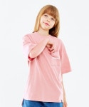 고스트리퍼블릭 주니어(GHOST REPUBLIC JUNIOR) 주니어 슬라브 트임 포켓 오버핏 반팔티셔츠 JT-J3158_Pink - 28,000 | 무신사 스토어
