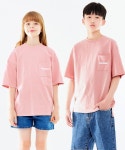 고스트리퍼블릭 주니어(GHOST REPUBLIC JUNIOR) 주니어 슬라브 트임 포켓 오버핏 반팔티셔츠 JT-J3158_Pink - 사이즈 & 후기 | 무신사