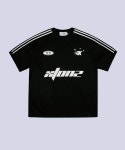 엑스톤즈(XTONZ) XTT047 스포티 라운드 반팔 티셔츠 (BLACK) - 35,100 | 무신사 스토어