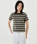 마크곤잘레스(MARK GONZALES) WOMENS MG MULTI STRIPE CROPPED T-SHIRT - PURPLE - 사이즈 & 후기 | 무신사